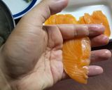 傷心の橙が眩しくて:サーモンのおすし作り方3写真