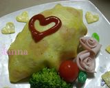 はんちゃん焼き(模様入り薄焼き卵:3)作り方4写真