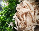 みつ葉と鶏肉のわさび醤油和え（レンチン版作り方2写真