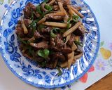 イノシシ肉の青椒肉絲作り方9写真