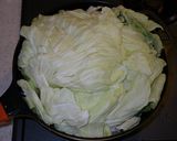 パンチェッタ（生ベーコン）のキャベツ蒸し作り方2写真