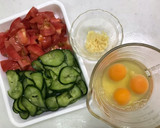 トマトときゅうりの卵炒め〜生姜風味〜作り方1写真