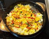 石焼風チーズビビンバ(ナムルのお惣菜で)作り方4写真