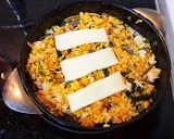 石焼風チーズビビンバ(ナムルのお惣菜で)作り方5写真