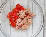 ランチに♪ツナ缶とトマトの和風冷製パスタ作り方2写真