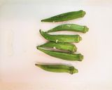 【シンプル】せせりポン酢のオクラ添え作り方2写真