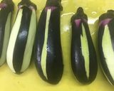丸のまま揚げ茄子作り方1写真