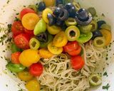 カラフルトマトとバジルの冷製パスタ作り方11写真
