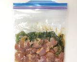 【下味冷凍】鶏モモのネギポン焼き作り方2写真