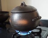 土鍋で玄米豆ご飯作り方2写真