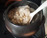 土鍋で玄米豆ご飯作り方3写真