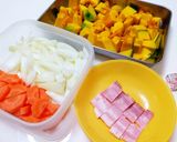 甘くて濃厚★カボチャの冷製スープ作り方1写真