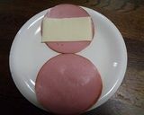 チーズ入りハムカツ作り方1写真