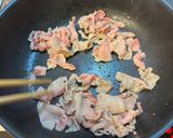 たけのこと豚バラ切り落としの炒め煮。作り方4写真