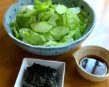 超簡単！シャキシャキレタスと海苔のサラダ作り方5写真
