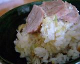 みょうが土鍋ご飯　～塩豚茹で汁を使って～作り方7写真