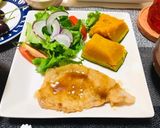 生姜焼きメインの和食のご飯・ほっとする味作り方1写真