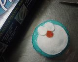 キャラ弁　カラーラップで簡単どらえもん作り方2写真