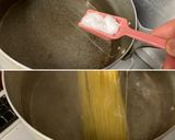 SABA缶と　塩レモンパスタソーススパ作り方6写真