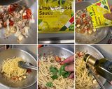SABA缶と　塩レモンパスタソーススパ作り方8写真