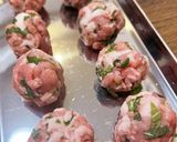 簡単！豚コマのカリカリチーズ団子作り方4写真