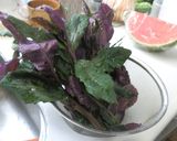 金時草の天ぷら作り方1写真