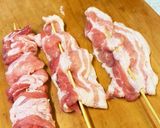 山城屋食堂メニュー1位!豚バラ串焼き作り方2写真