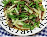 簡単豚肉チンジャオロースの炒め物作り方5写真