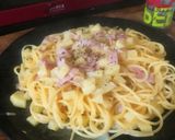 じゃがいもとベーコンのパスタ作り方6写真