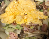 白菜とベーコンとしめじの卵炒め作り方4写真