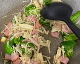 えのきとピーマンのベーコンガーリック炒め作り方3写真