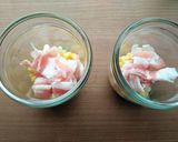 豚バラ・コーン・ねぎの茶碗蒸し♪作り方4写真