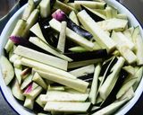 茄子と油揚げの冷やしぶっかけおろしうどん作り方2写真