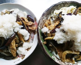 茄子と油揚げの冷やしぶっかけおろしうどん作り方15写真