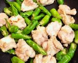 鶏もも肉とししとうのオイスターソース炒め作り方2写真