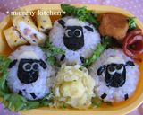 ひつじのショーン★キャラ弁作り方7写真