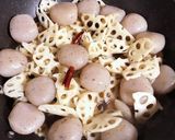 ピリ辛玉こんにゃくれんこん作り方3写真