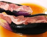レンジで７分！ナスの豚肉挟み蒸し作り方3写真
