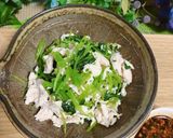 副菜に♡三つ葉とささみの辛子醤油♪作り方7写真