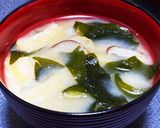 干し椎茸の戻し汁で深みのある味噌汁作り方6写真