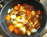 いか、人参、椎茸、ちくわぶのあんかけ煮作り方4写真