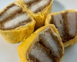 お弁当にソースカツ入り卵焼き作り方8写真