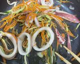イカと野菜のパスタ作り方4写真