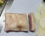 自家製パンチェッタのパスタ(左側)作り方1写真