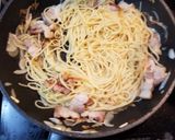 自家製パンチェッタのパスタ(左側)作り方5写真