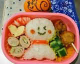 簡単キャラ弁♪幼稚園てるてる坊主♪作り方4写真
