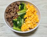 江戸菜の3色そぼろご飯作り方6写真