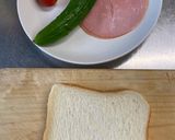 食べにくいけど綺麗なオープンサンド②作り方1写真