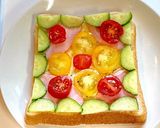 食べにくいけど綺麗なオープンサンド②作り方7写真