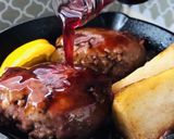 ハンバーガーにアレンジ！味変ハンバーグ作り方4写真